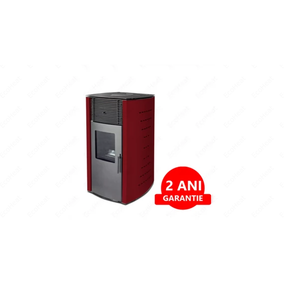 SOBA PE PELEȚI FALCON COMODO TREND P10 CU AER CALD (10 KW - BURGUNDĂ)